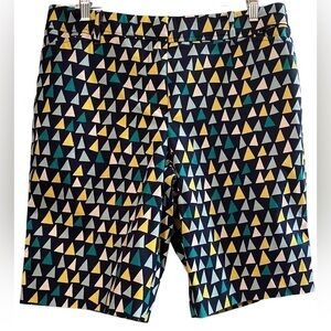 Talbots Perfect Short Multicolored Cotton Blend Shorts. Sz 10